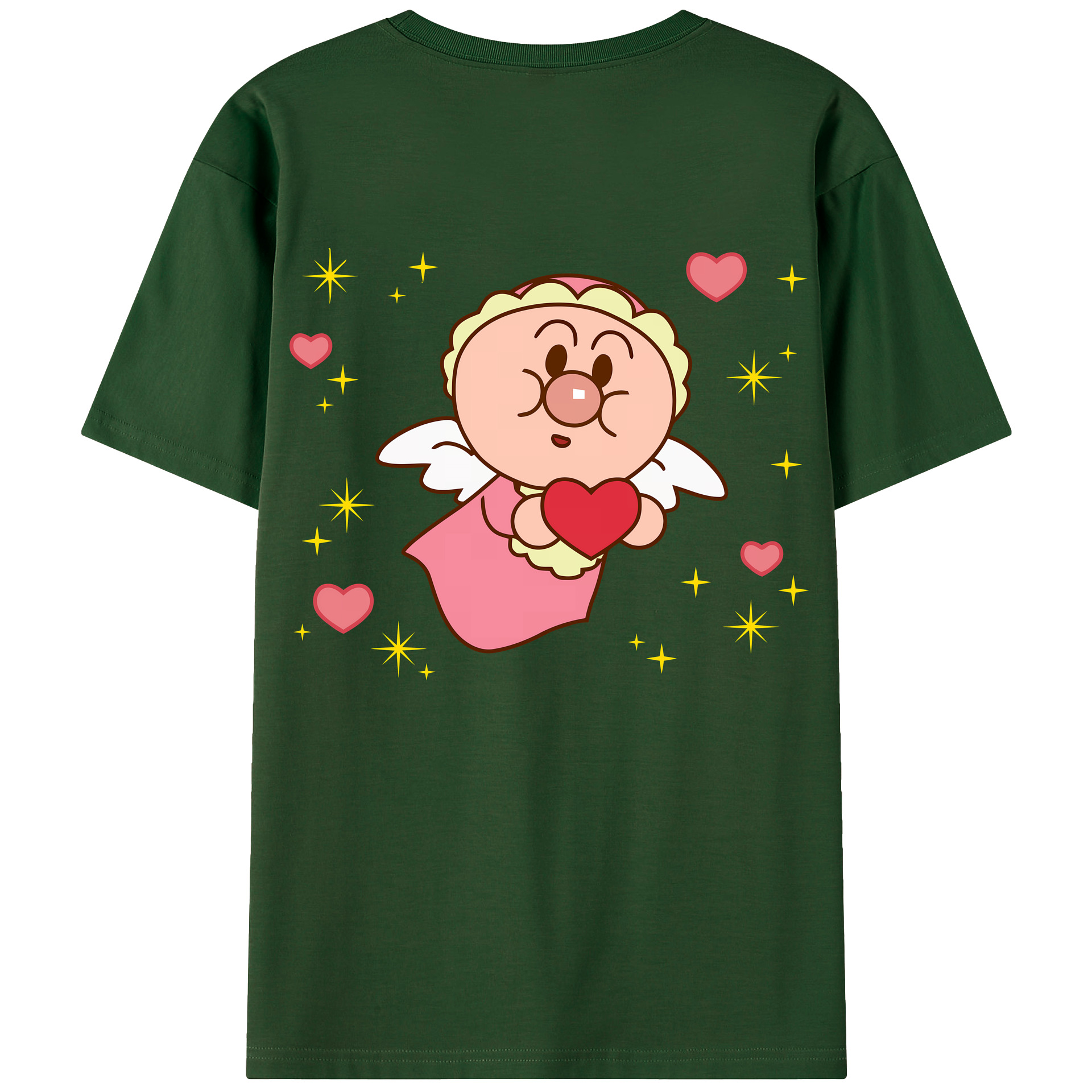 （画像用） アンパンマン Anpanman 綿100％半袖Tシャツ（背面プリント）
